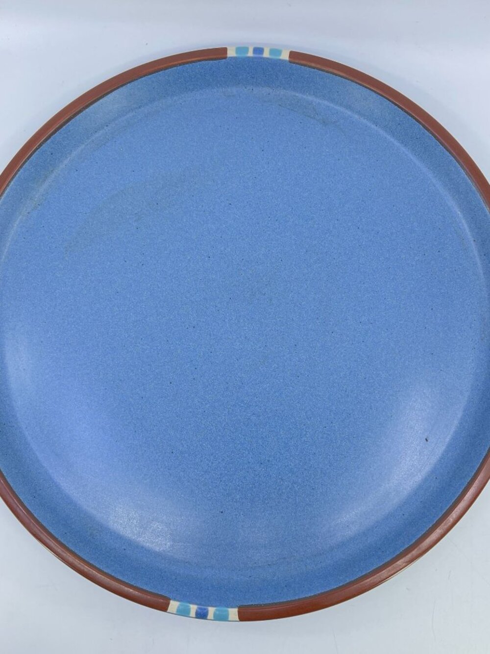 vintage dansk mesa blue chop platter 13" mid century made in japan